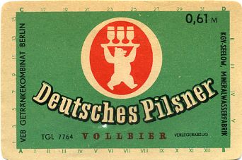 Deutsches Pilsner Vollbier, KGV Seelow, Mineralwasserfabrik