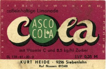 Asco Cola, Kurt Heide, Siebenlehn